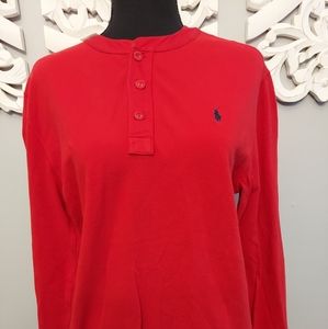 Polo Red Button Up Shirt Childrens Size 18/20
